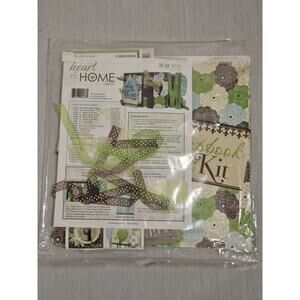 Heart And Home Green Scrapbooking Kit - New